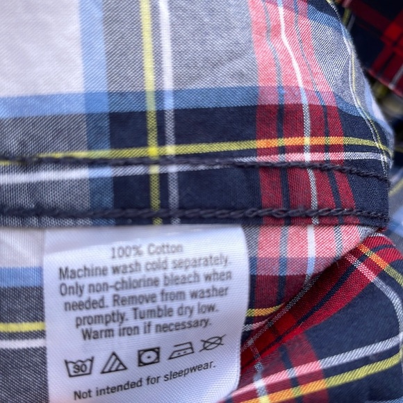 Janie and Jack Toddler White Boy Plaid Button Down Shirt - Picture 5 of 5